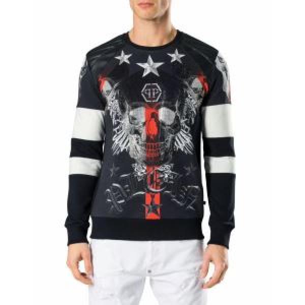 ムダな装飾を排したデザイン 2026秋冬季超人気 フィリッププレイン PHILIPP PLEIN プルオーバーパーカー2色可選