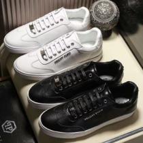 上品な輝きを放つ形フィリッププレイン PHILIPP PLEIN  フラットシューズ 2色可選 人気定番2025