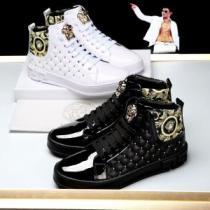 2色可選 人気定番2026ヴェルサーチ VERSACE ハイトップシューズ最安値に挑戦