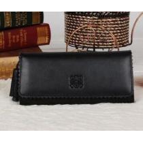 キュートな ロエベ財布レディースLOEWEフラップウォレットプレゼント ギフト ブラック レザー .157.