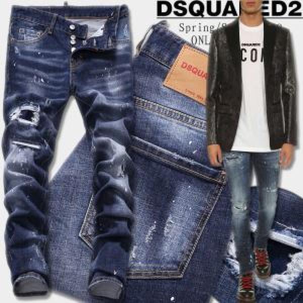 ジーンズ ディースクエアード DSQUARED2 2026秋冬 伸縮性がある 肌触りのいい