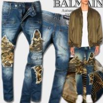 ファション性の高い バルマン BALMAIN 細身効果 2026秋冬 ジーンズ