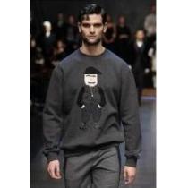 ふんわり柔らかくドルガバ コピー 服 Dolce&Gabbana 裏起毛 長袖トレーナーパーカークルーネックスウェット