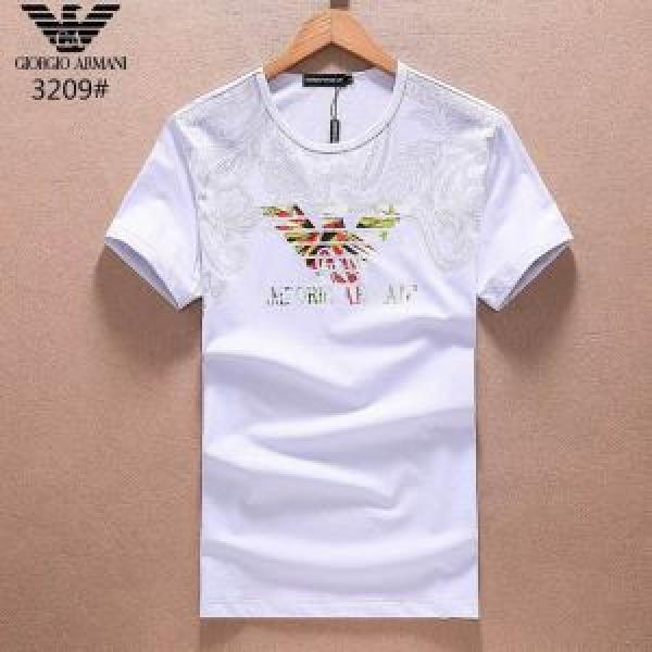 通気性に優れた アルマーニ ARMANI 2026春夏新作 半袖Tシャツ 上質 大人気！3色可選