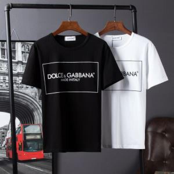 2色可選 ドルチェ＆ガッバーナ Dolce&Gabbana 2026春夏新作 半袖Tシャツ 海外セレブ愛用