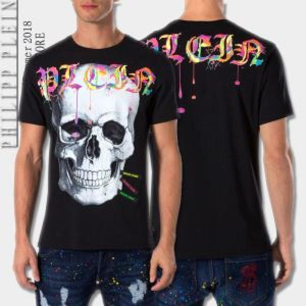 お買い得本物保証 半袖Tシャツ 2026春夏新作 3色可選 吸汗性に優れ フィリッププレイン PHILIPP PLEIN