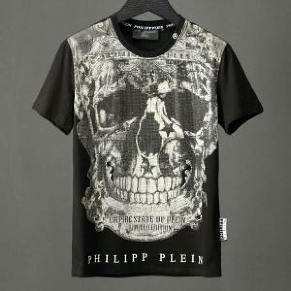 2025春夏新作 激安大特価爆買い 半袖Tシャツ 2色可選 フィリッププレイン PHILIPP PLEIN 細身のシルエット