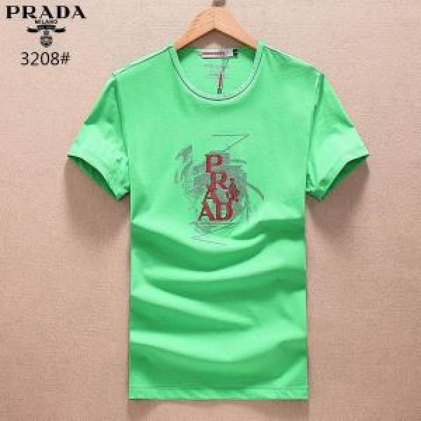 肌に馴染みやすい 3色可選 2025春夏新作 プラダ PRADA 半袖Tシャツ 数量限定低価
