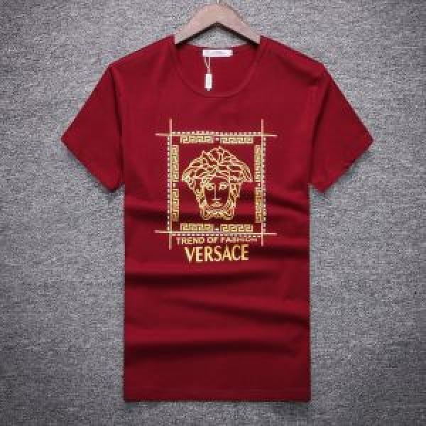 半袖Tシャツ 爆買い品質保証 2026春夏新作 ヴェルサーチ VERSACE カジュアル 3色可選