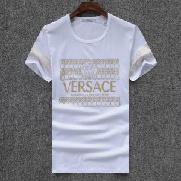 細身のシルエット 2026春夏新作 ヴェルサーチ VERSACE 3色可選 赤字超特価格安 半袖Tシャツ