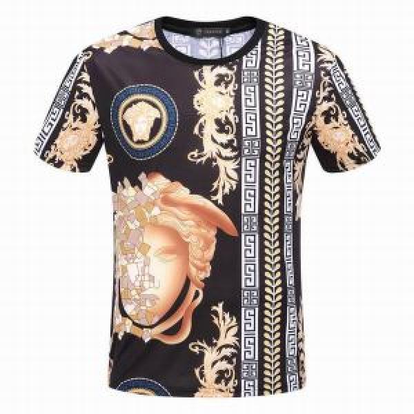 2色可選 半袖Tシャツ クールビズ 2026春夏新作 ヴェルサーチ VERSACE 驚きの破格値品質保証