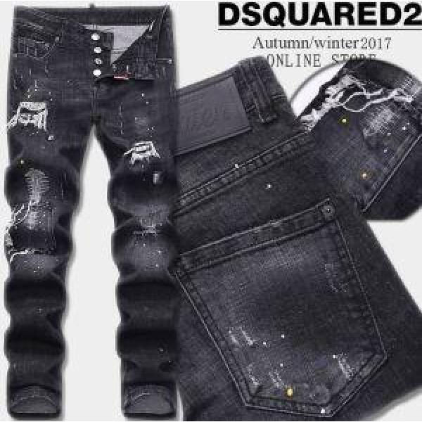 伸縮性に優れた DS2 スキニーデニムジーンズダメージタイトーボトムス