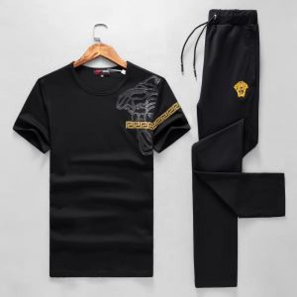 2026春夏新作 収縮性のある 上下セット 2色可選 ヴェルサーチ VERSACE ファション性の高い