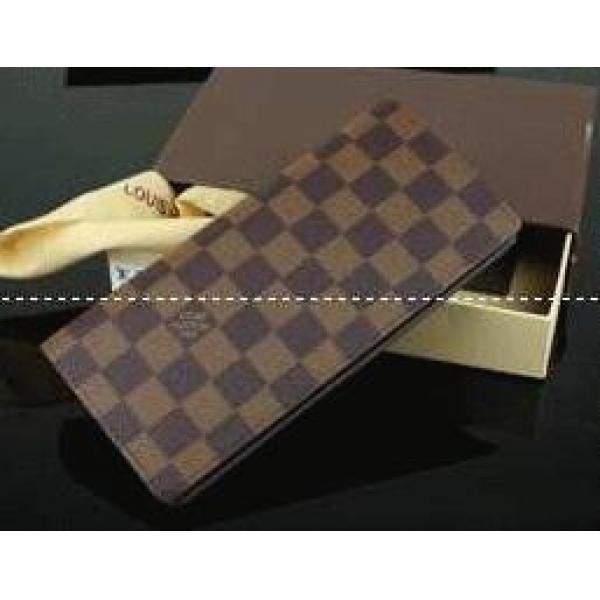 ルイヴィトン財布ダミエ Louis Vuitton 二つ折り長財布 ダミエ・グラフィット レザー ウォレット .153.