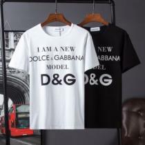 先行販売 2025春夏新作 半袖Tシャツ 2色可選 吸汗性に優れ ドルチェ＆ガッバーナ Dolce&Gabbana