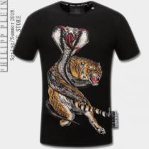 2色可選 2026春夏新作 収縮性のある 半袖Tシャツ フィリッププレイン PHILIPP PLEIN 人気定番豊富な