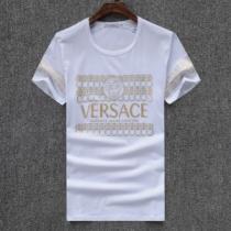 細身のシルエット 2026春夏新作 ヴェルサーチ VERSACE 3色可選 赤字超特価格安 半袖Tシャツ