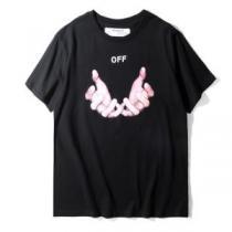 個性派2026春夏新作Off-WhiteTシャツ/半袖2色可選◆モデル愛用◆  オフホワイト