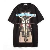 お得100%新品 ジバンシーＴシャツコピー GIVENCHY 半袖クールネックイエス十字架刑プリント