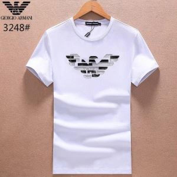 流行っている 2026春夏新作 半袖Tシャツ アルマーニ ARMANI 3色可選 カジュアル