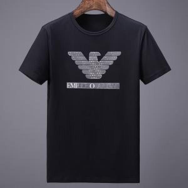 アルマーニ ARMANI 半袖Tシャツ 有名人同じアイテム 2色可選 2026春夏新作 肌に馴染みやすい