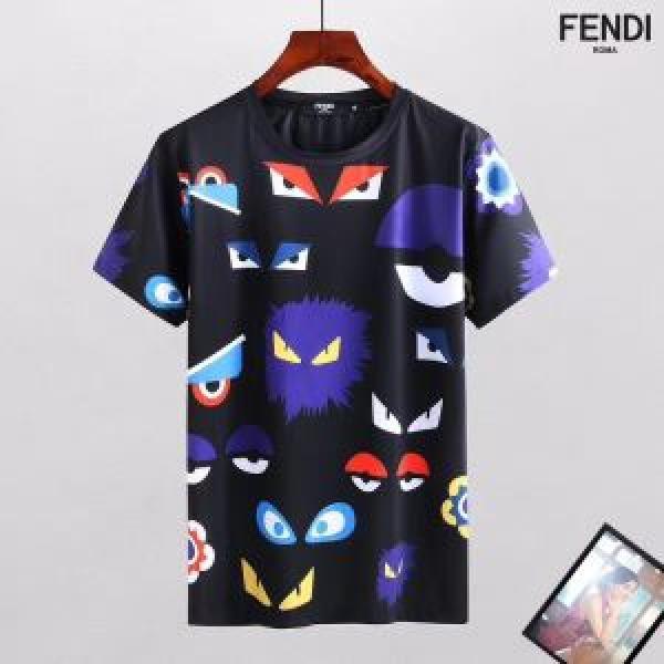 柔らかい手触り 2025春夏新作 半袖Tシャツ フェンディ FENDI 最終数量限り！