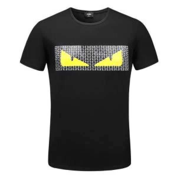 上品でベーシック 3色可選  2025春夏新作 半袖Tシャツ フェンディ FENDI シンプル