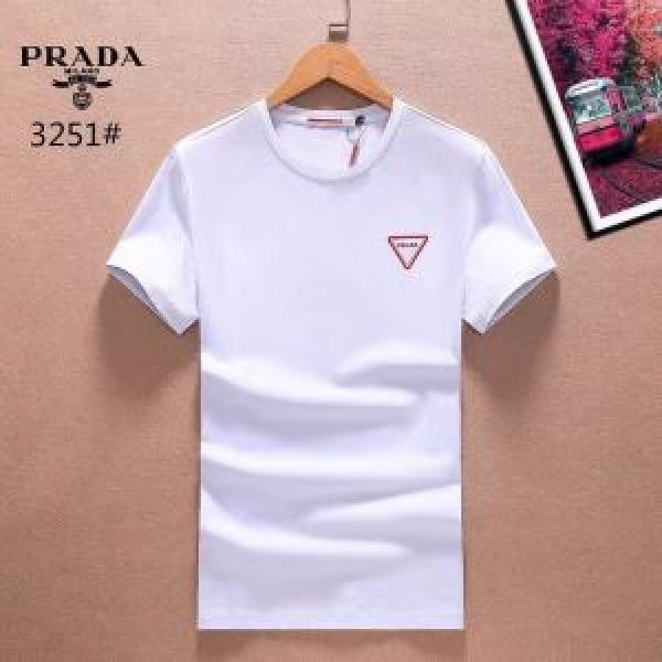 肌に馴染みやすい 3色可選 2026春夏新作 プラダ PRADA 半袖Tシャツ 話題の新作到着！