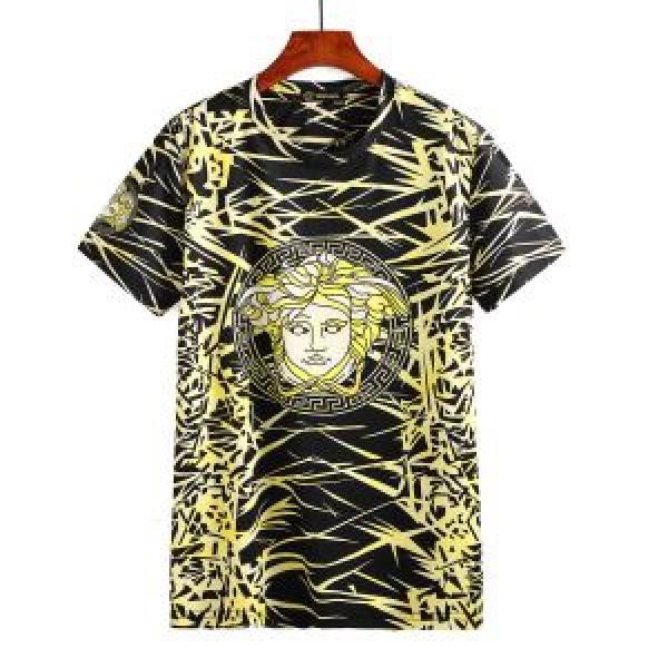 2色可選 優しいフィット感 半袖Tシャツ 2026春夏新作 大人っぽく知的な ヴェルサーチ VERSACE
