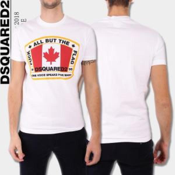 しわになりにくい 2026春夏新作 半袖Tシャツ 2色可選 長く使える！ ディースクエアード DSQUARED2