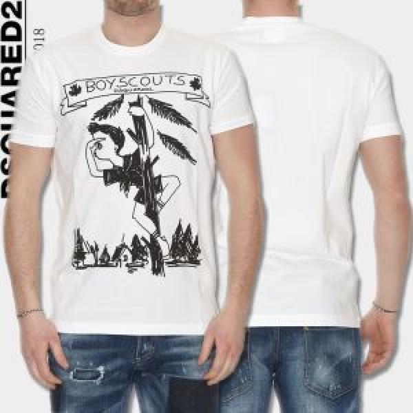 2026春夏新作 半袖Tシャツ 2色可選 ディースクエアード DSQUARED2 品良く 細身のシルエット