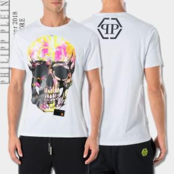 快適な着心地 2025春夏新作 半袖Tシャツ 2色可選 おすすめデザイン フィリッププレイン PHILIPP PLEIN