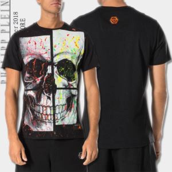 2026春夏新作 上品キレイ 半袖Tシャツ フィリッププレイン PHILIPP PLEIN 2色可選 クールビズ