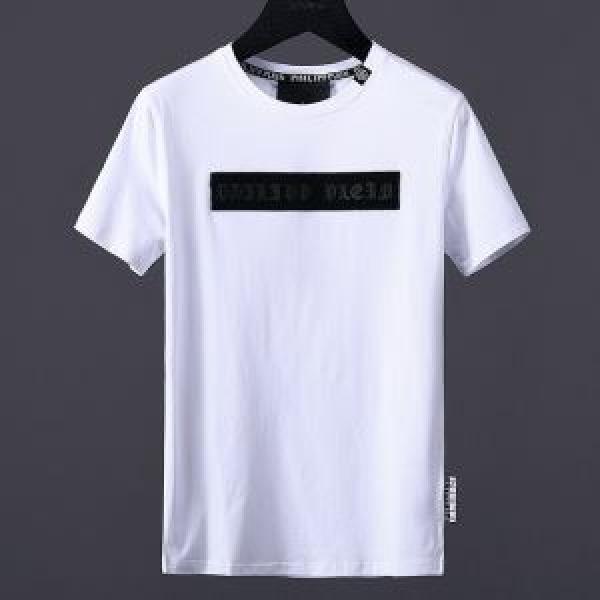 2025春夏新作 大人キレイめ 半袖Tシャツ 2色可選 フィリッププレイン PHILIPP PLEIN 細身のシルエット