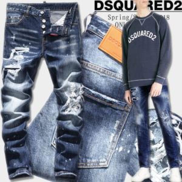 SALE品追加 2026新作 ディースクエアード DSQUARED2 デニデニムパンツ メンズ 大人気ブランド