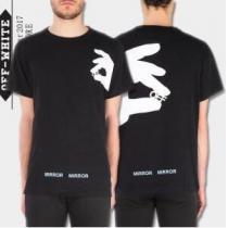 爽やかなオフホワイトＴシャツ激安通販プリント半袖クールネックメンズＴシャツ２色可選