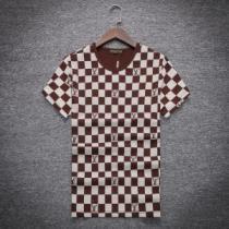  LOUIS VUITTON半袖Ｔシャツルイヴィトンダミエ柄ロゴクールネックTシャツインナー