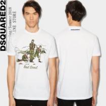 快適な着心地 ディースクエアード DSQUARED2 半額以下セール 2026春夏新作 半袖Tシャツ 2色可選