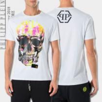 快適な着心地 2025春夏新作 半袖Tシャツ 2色可選 おすすめデザイン フィリッププレイン PHILIPP PLEIN