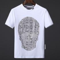 海外限定アイテム 半袖Tシャツ 2026春夏新作 2色可選 吸汗性に優れ フィリッププレイン PHILIPP PLEIN