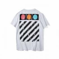 2025春夏新品OFF-WHITEオフホワイトＴシャツ通販男女兼用半袖クルーネックトップスブラック、ホワイト2色