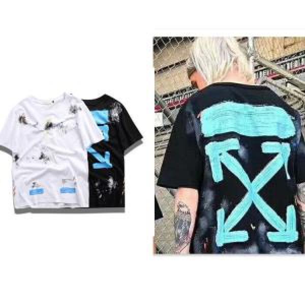 シンプル 半袖Tシャツ 2026最安値！ 2色可選 Off-White オフホワイト 有名人同じアイテム