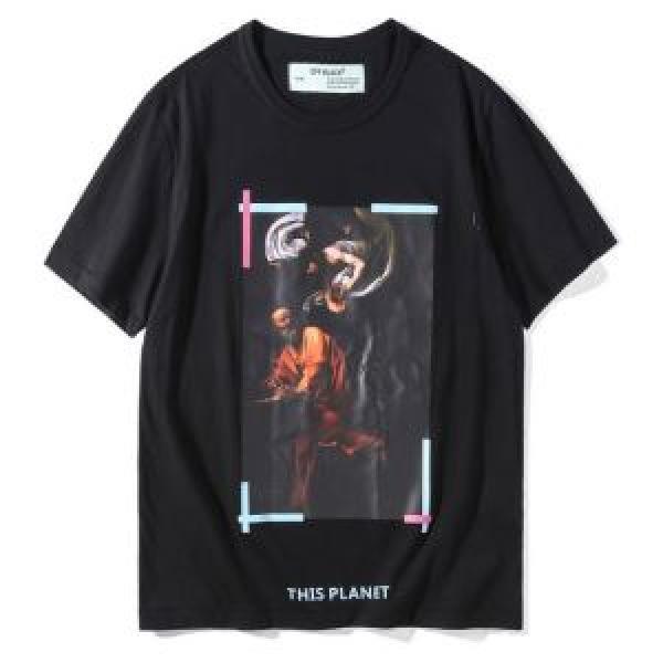 半袖Tシャツ 18ＳＳ美品 2色可選 肌に馴染みやすい Off-White オフホワイト 数量限定再入荷