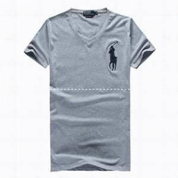 抜群の吸汗性ポロラルフローレンコピーメンズPolo Ralph Lauren　vネック半袖ロゴ付きトップスｔシャツ激安通販品