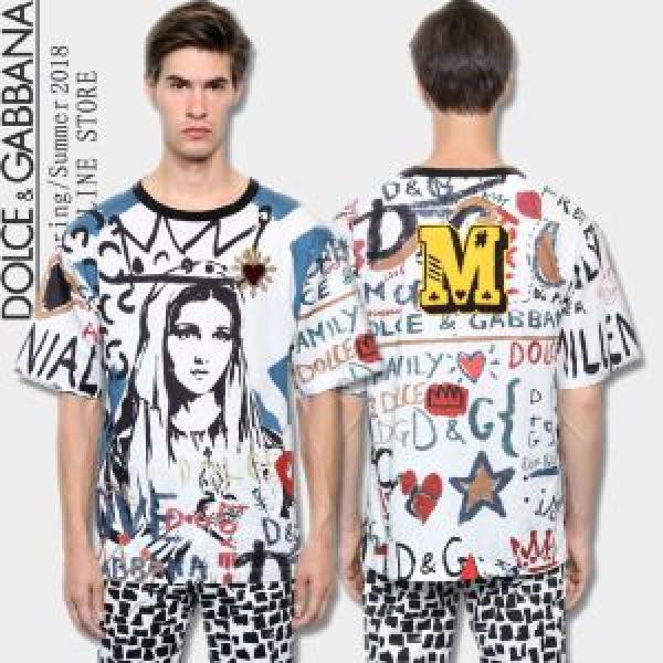 2026夏の定番新品到来! ドルチェ＆ガッバーナ Dolce&Gabbana 個性的なモデル 半袖Tシャツ
