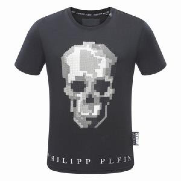 半袖Tシャツ 2色可選 18ＳＳ美品 フィリッププレイン PHILIPP PLEIN 希少性の高い
