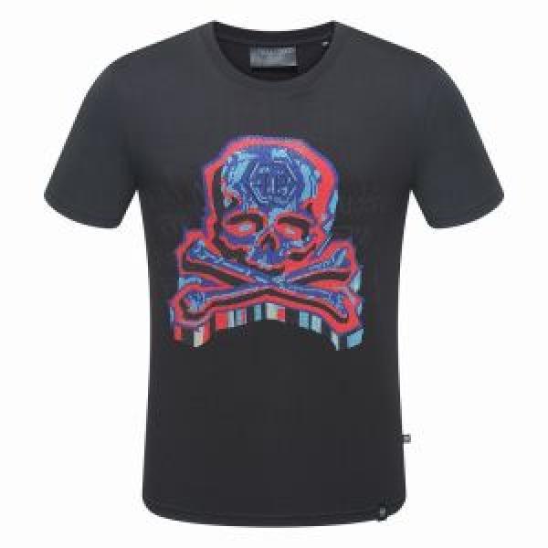 フィリッププレイン PHILIPP PLEIN 18ＳＳ美品 半袖Tシャツ 2色可選 大胆なデザイン
