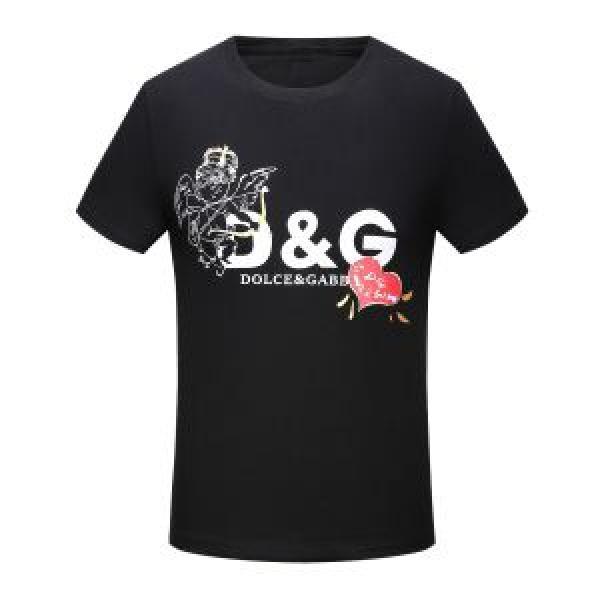 長く使える！ 半袖Tシャツ 2026人気の主流アイテム ドルチェ＆ガッバーナ Dolce&Gabbana 2色可選 品良く