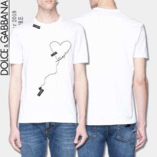 欧米韓流 上品でベーシック 2色可選 半袖Tシャツ ドルチェ＆ガッバーナ Dolce&Gabbana 2026年春夏入荷