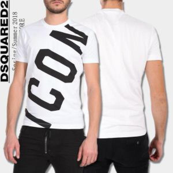 ディースクエアード DSQUARED2 希少価値大 半袖Tシャツ 2色可選 2026最高ランキング 注目美品